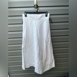 Theory white cotton blend skirt size XS